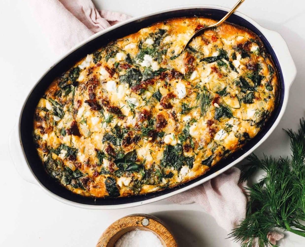 Preview of Spinach and Feta Egg Bake