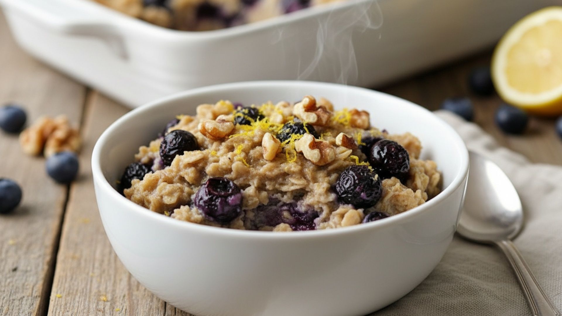Preview of Blueberry Lemon Baked Oatmeal