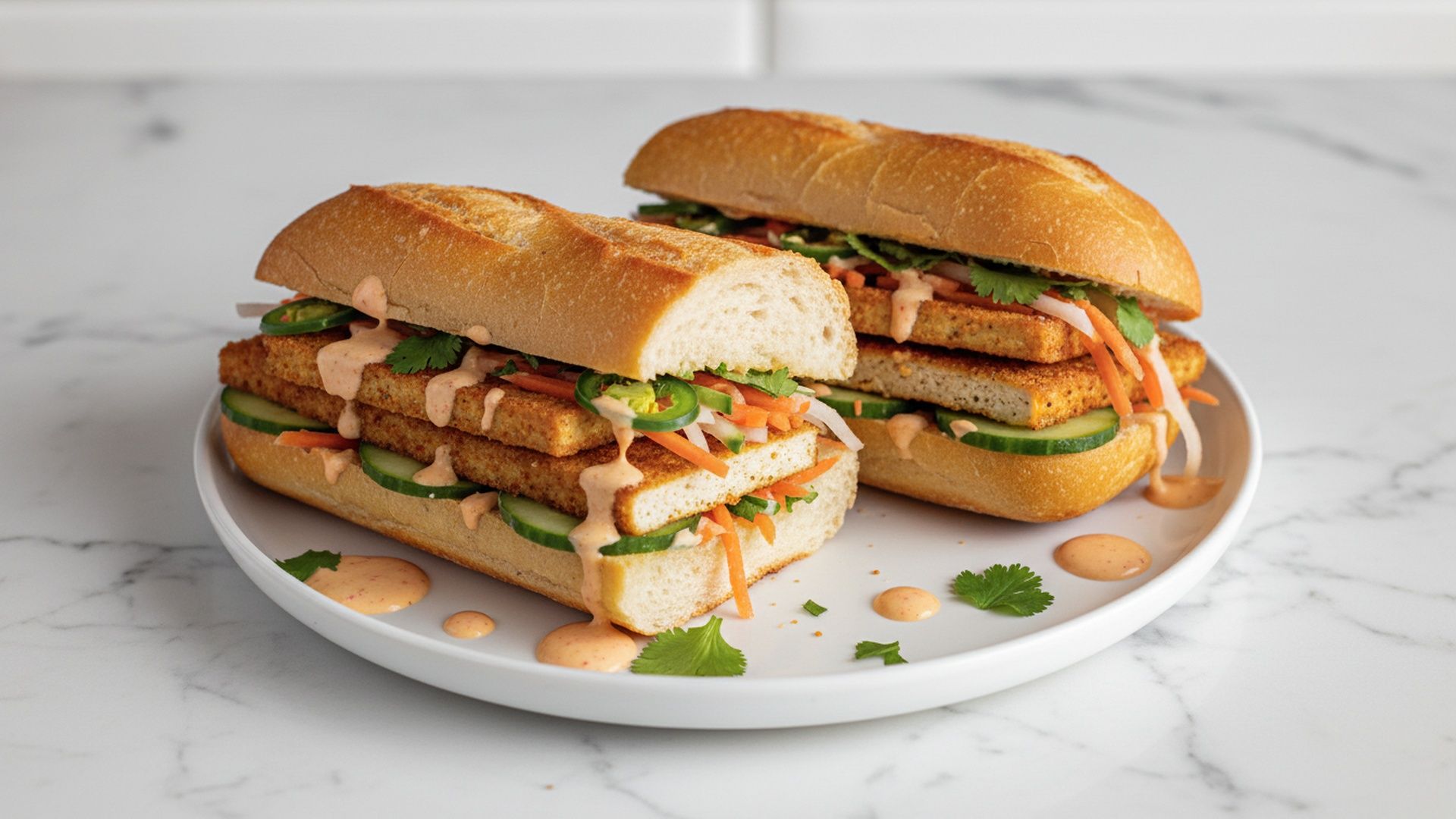 Preview of Crispy Tofu Banh Mi