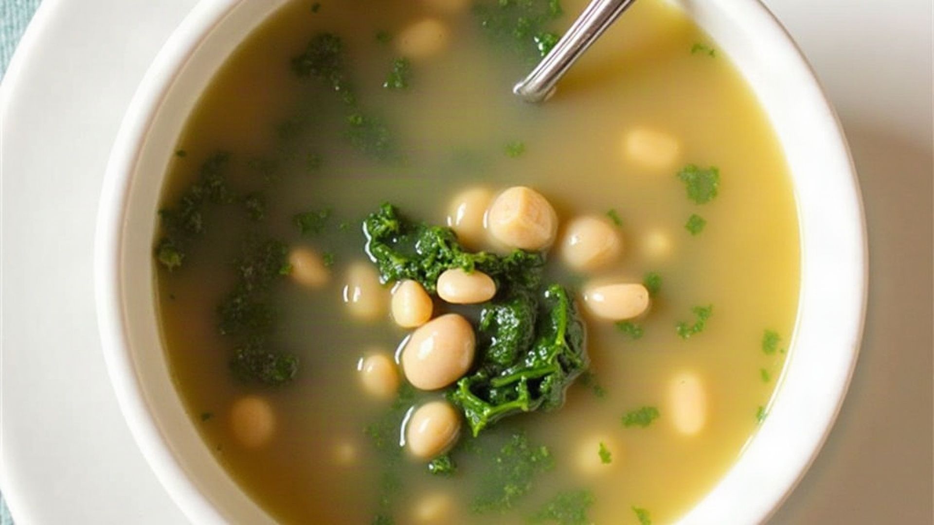 Preview of  Lemony Chicken, White Bean + Kale Soup