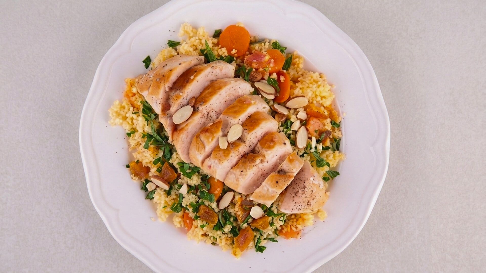 Preview of  Moroccan-Spiced Chicken + Apricot Couscous