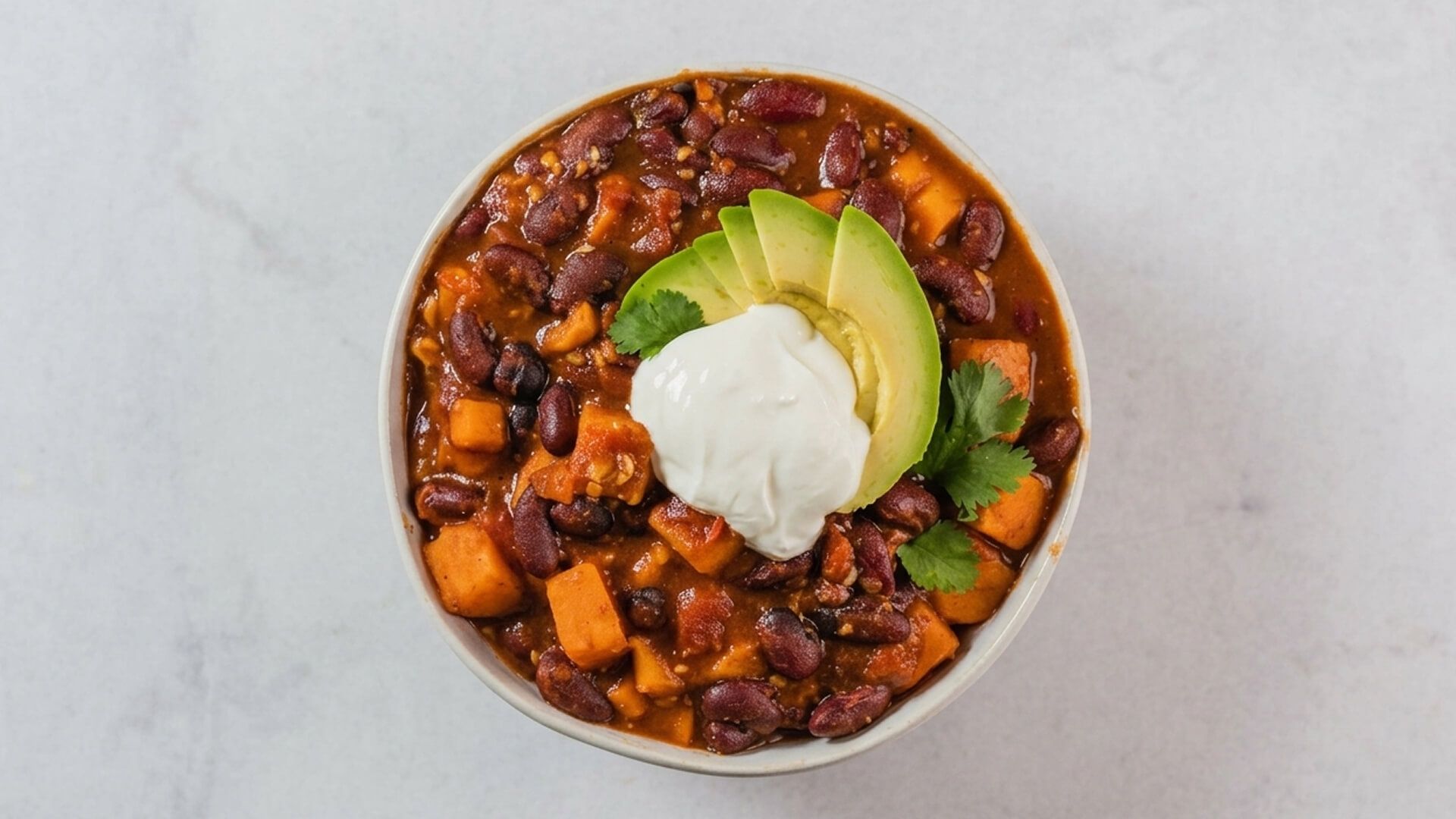 Preview of Turkey Chili + Japanese Sweet Potato