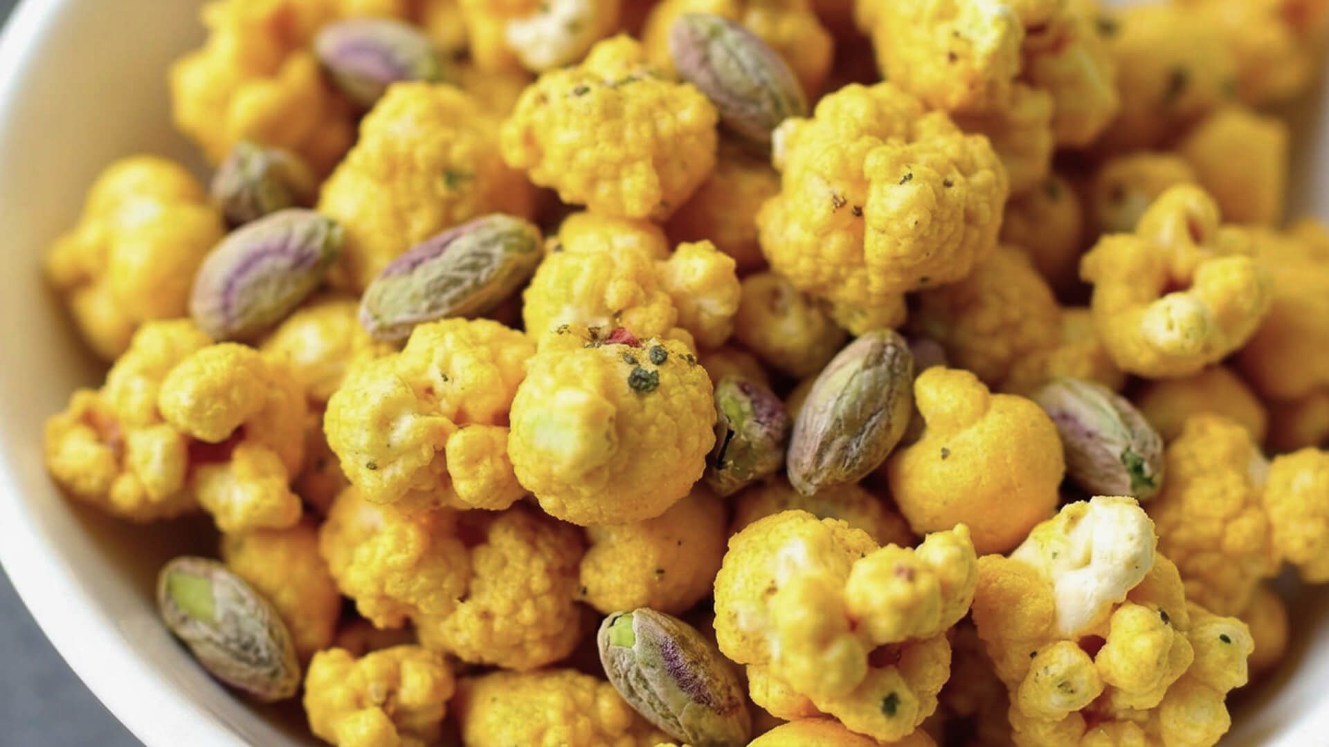 Preview of Turmeric-Spiced Popcorn + Pistachios