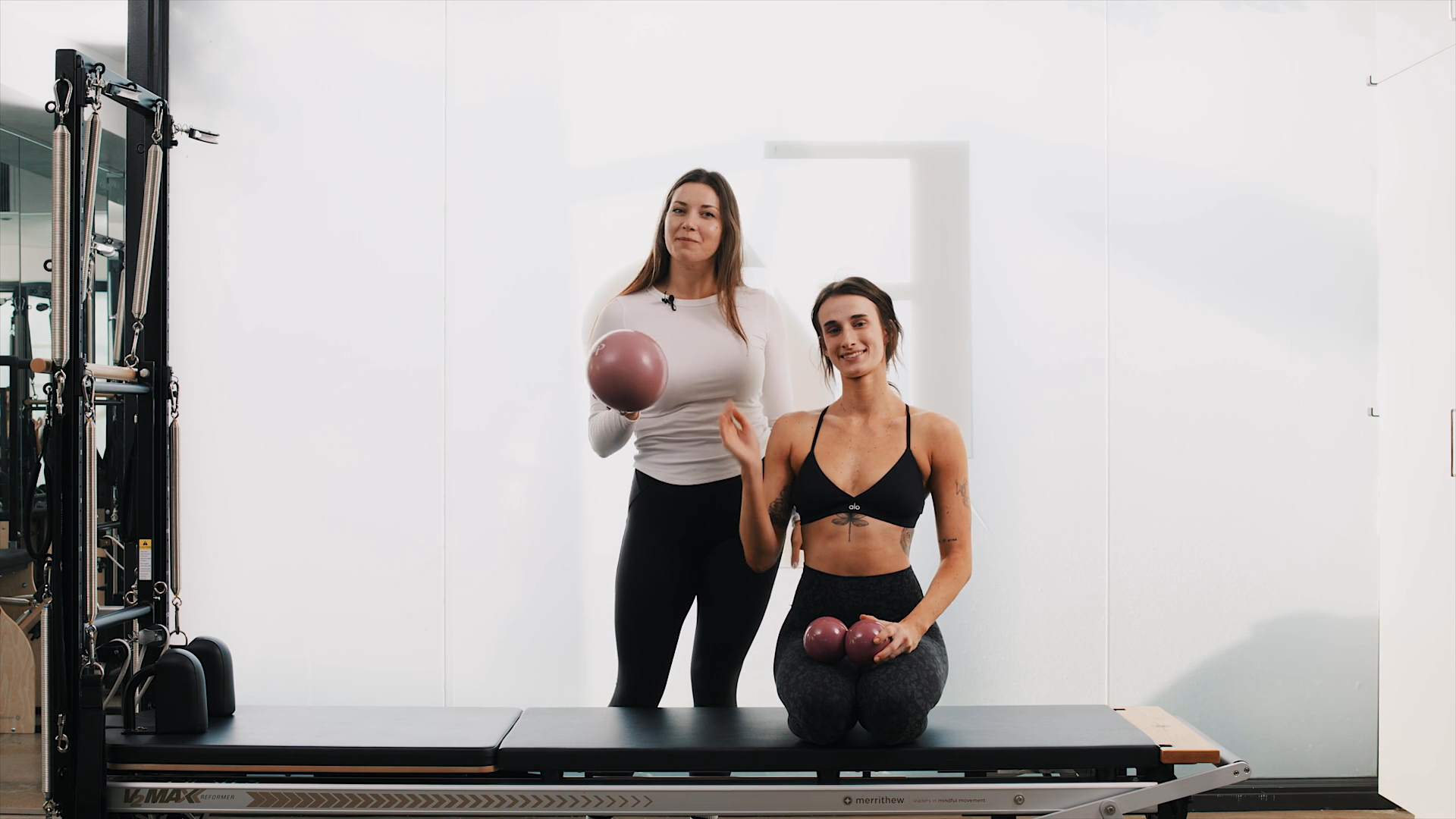 Preview of DAY 10 - 25 Min Mat | Core Challenge with a Stability Ball and Hand Weights