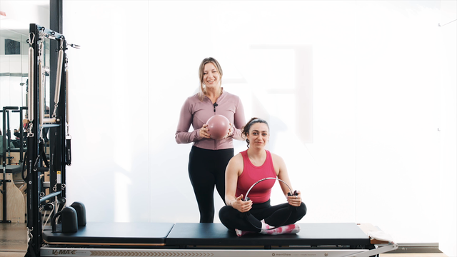 Preview of DAY 3 - 25 Min Mat | Core Challenge with Stability Ball & Pilates Ring