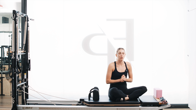 Preview of DAY 5 - 25 Min Reformer | Core Challenge with Ankle Weights & Block