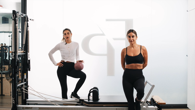 Preview of DAY 2 - 25 Min Reformer | Core Challenge with Ankle Weights & Stability Ball